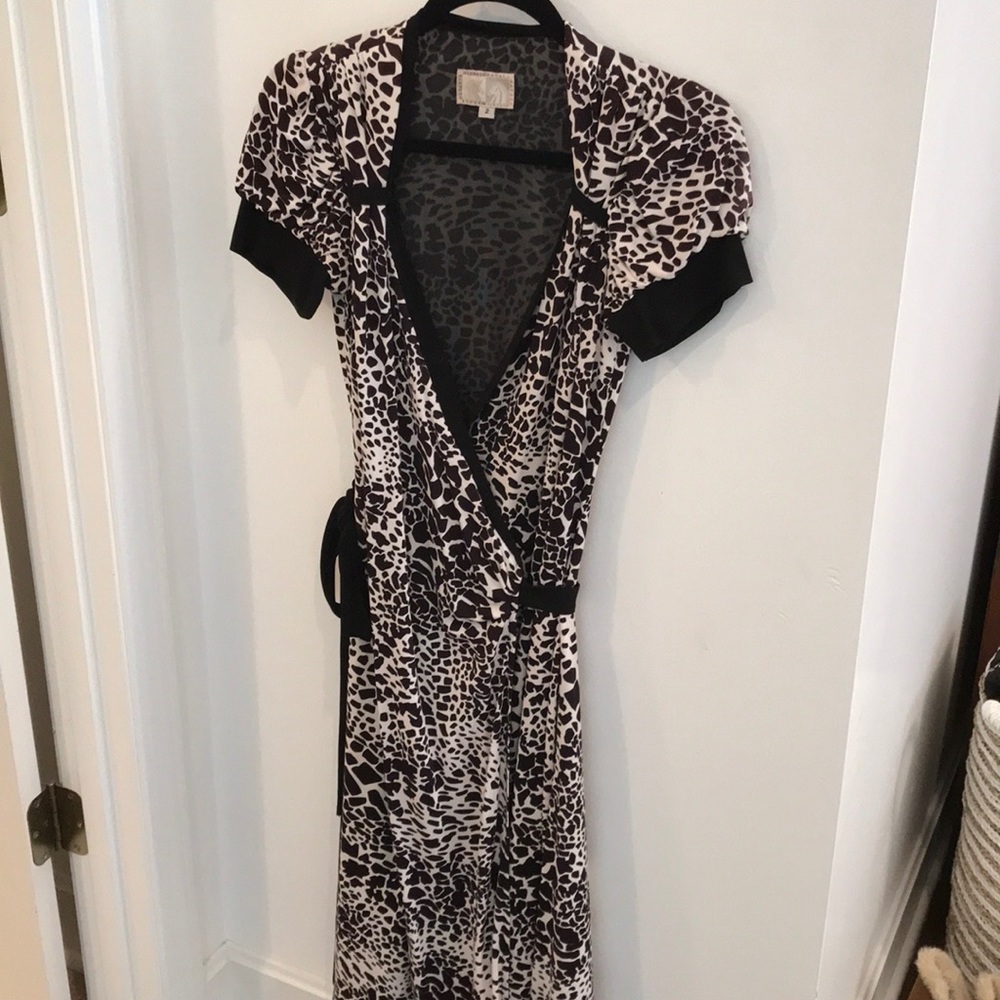 Alberto Makali wrap dress animal print size 2 - Picture 1 of 7